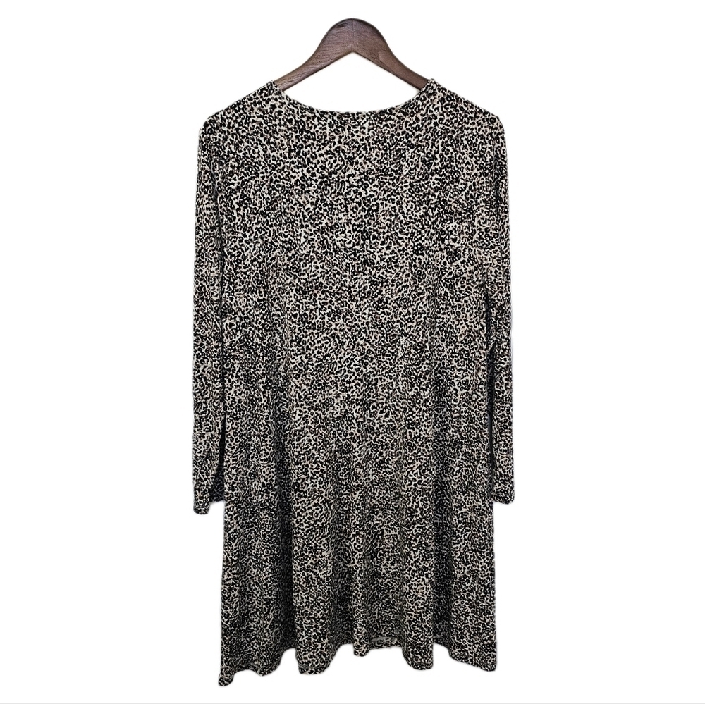 Old Navy animal print dress long sleeve round neck NWT XL - Picture 6 of 8